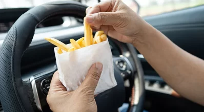 Food and drink are a major distraction for drivers