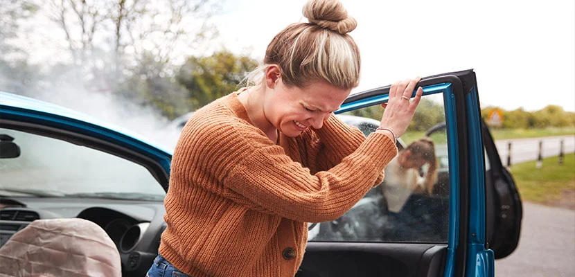 Why do some people experience memory loss after a car accident?